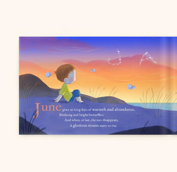 June's Child Personalised Gift Book June Birthday, 5 of 8