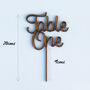 Wooden Cut Out Wedding Table Numbers For Centrepieces, thumbnail 6 of 7