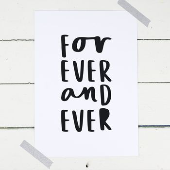 Forever And Ever Print, 2 of 4
