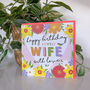 Celebration Birthday Wife Card, thumbnail 2 of 2