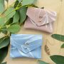 Personalised Recycled Leather Pastel Jewellery Pouch, thumbnail 2 of 11
