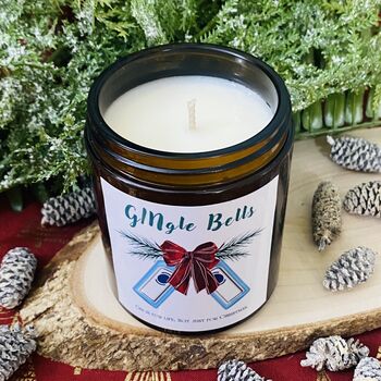 Gin Lovers Secret Santa Christmas Candle Gift, 2 of 3
