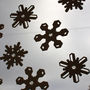 Set Of Wooden Snowflakes Window Decorations, thumbnail 6 of 7