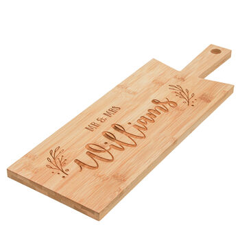 Personalised Wedding Bamboo Serving Board, 5 of 6
