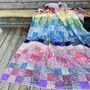 Liberty Handmade Quilt Rainbow King Size, thumbnail 1 of 3