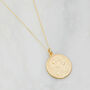 Silver Or Gold Medium Round St. Christopher Necklace, thumbnail 2 of 9