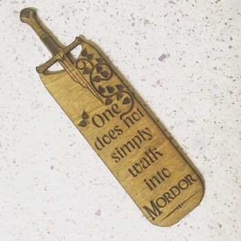Lord Of The Rings Quote Wooden Bookmark, 3 of 4