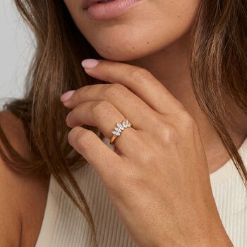 Adjustable Women's Crown Ring, 2 of 3