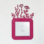 Floral Light Switch Surround In Wildflower Design Any Colour, thumbnail 1 of 6
