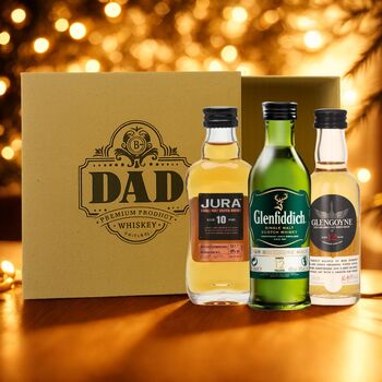 Single Malt Whiskies Dad Gift Set In Dad Box, 2 of 3