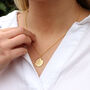 18ct Gold Plated St Christopher Necklace Mountain Scene, thumbnail 2 of 3