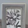 Isaac Jacobs Grey Velvet Photo Frame, Five X Seven, thumbnail 2 of 3