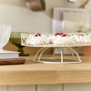 Country Hearts Vintage Cake Stand, 4 of 6