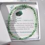 Birthstone Crystal Bracelet Gift May Emerald, thumbnail 2 of 7