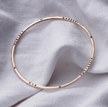 Personalised Word Bangle, 4 of 6