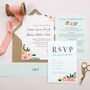 Jessica Blush Floral Wedding Invitations, thumbnail 1 of 3