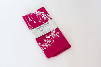 Christmas Linen Tea Towel, 6 of 6