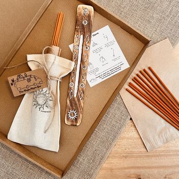 Golden Patchouli Hand Dipped Premium Long Incense Sticks, 5 of 7