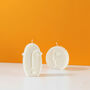 Tall Oval Face Candle And Minimalist Home Decor Gift, thumbnail 5 of 7