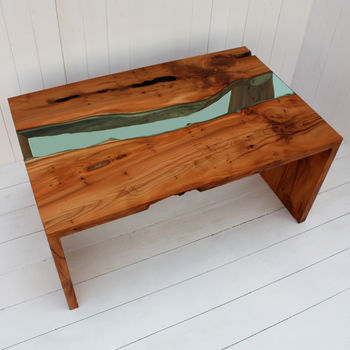 Yew And Glass Coffee Table, 5 of 6