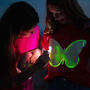 Butterfly Glow In The Dark Interactive Kids T Shirt, thumbnail 2 of 8