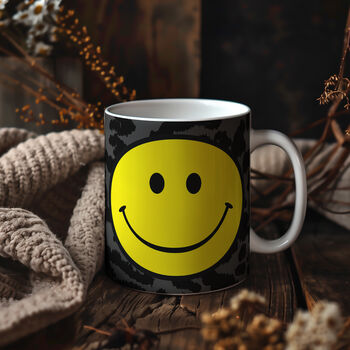 Leopard Print Animal Print Smiley Face Mugs Choice Of Four Colours, 5 of 8