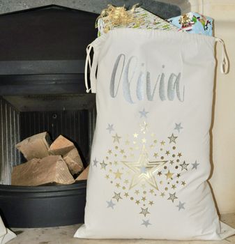 Personalised Contemporary Christmas Sack, 5 of 6