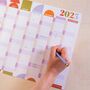 2025 Year Wall Planner | Geometric Citrus Splash, thumbnail 2 of 6