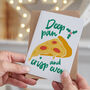 'Deep Pan' Pizza Christmas Card, thumbnail 1 of 6