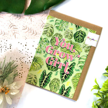 You Grow Girl Card, 2 of 9