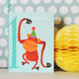 Mini Orangutan 1st Birthday Card, thumbnail 4 of 4