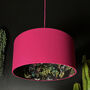 Carbon Deadly Night Shade Lampshade In Pomegranate, thumbnail 1 of 5