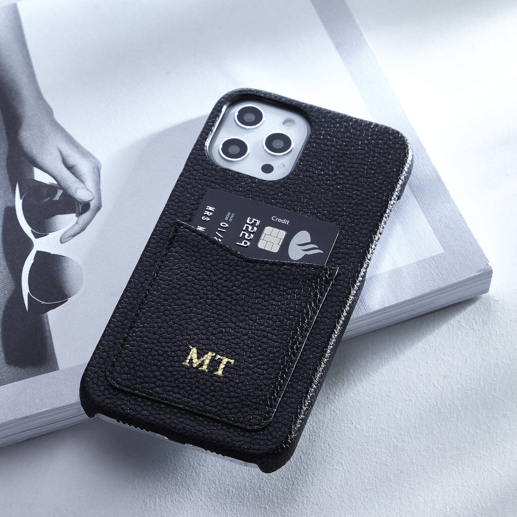 Personalised Pocket Phone Case | Black, 1 of 3