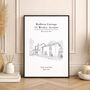 Personalised House Portrait Line Drawing Print, thumbnail 1 of 9