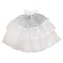 White And Silver Sparkle Fairy Princess Costume Cape, thumbnail 2 of 2