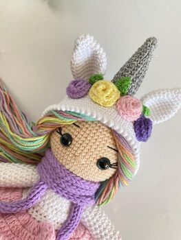 Handmade Unicorn Doll For Kids, 5 of 6