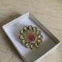 Indian Pink Gold Plated Kundan Adjustable Ring, thumbnail 4 of 4