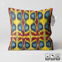 Traditional Multicoloured Cotton Ikat Cushion Cover, thumbnail 1 of 6