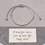 Happy Birthday Bead For Every Year Custom Bracelet, thumbnail 3 of 6