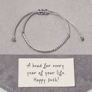 Happy Birthday Bead For Every Year Custom Bracelet, 3 of 6