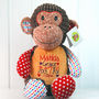 Personalised New Baby Harlequin Soft Toy, thumbnail 3 of 10