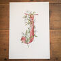 J Is For Jasmine Initial Print, Personalised, thumbnail 2 of 7