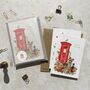Christmas Postbox Six Cards And Envelopes, thumbnail 5 of 5