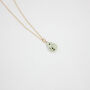 Gold Filled Prehnite Drop Necklace, thumbnail 5 of 7
