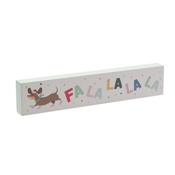 Christmas Wooden Mantle Plaque, 2 of 2