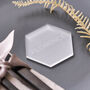 Frosted Hexagon Wedding Place Setting, thumbnail 2 of 4