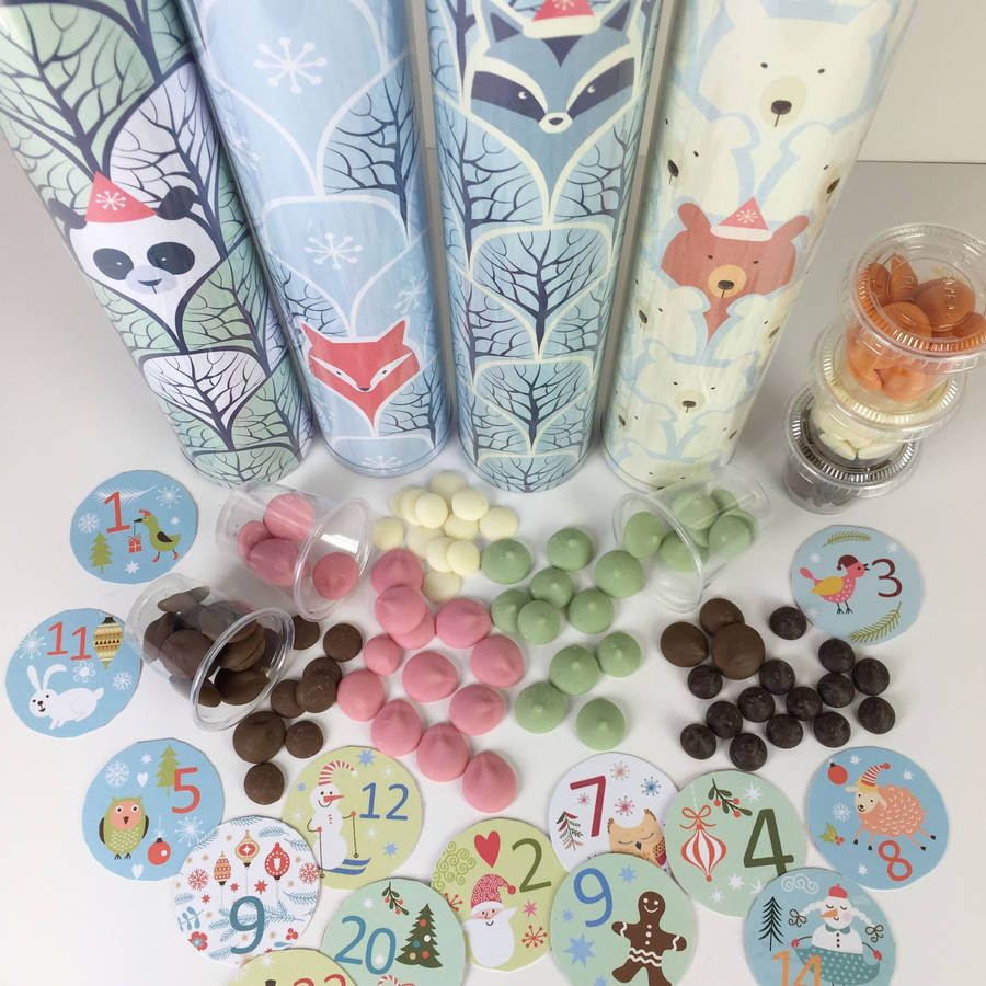 Lots Of Pots Of Chocolate Drops Forest Advent Calendar By Cocoapod