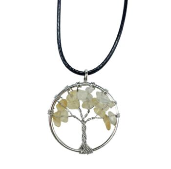 Tree Of Life Gemstone Pendant Necklace Personalised, 9 of 12