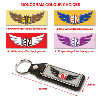 Personalised Monogram Key Ring, 11 of 11