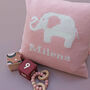 Personalised Knitted Elephant Cushion, thumbnail 7 of 12